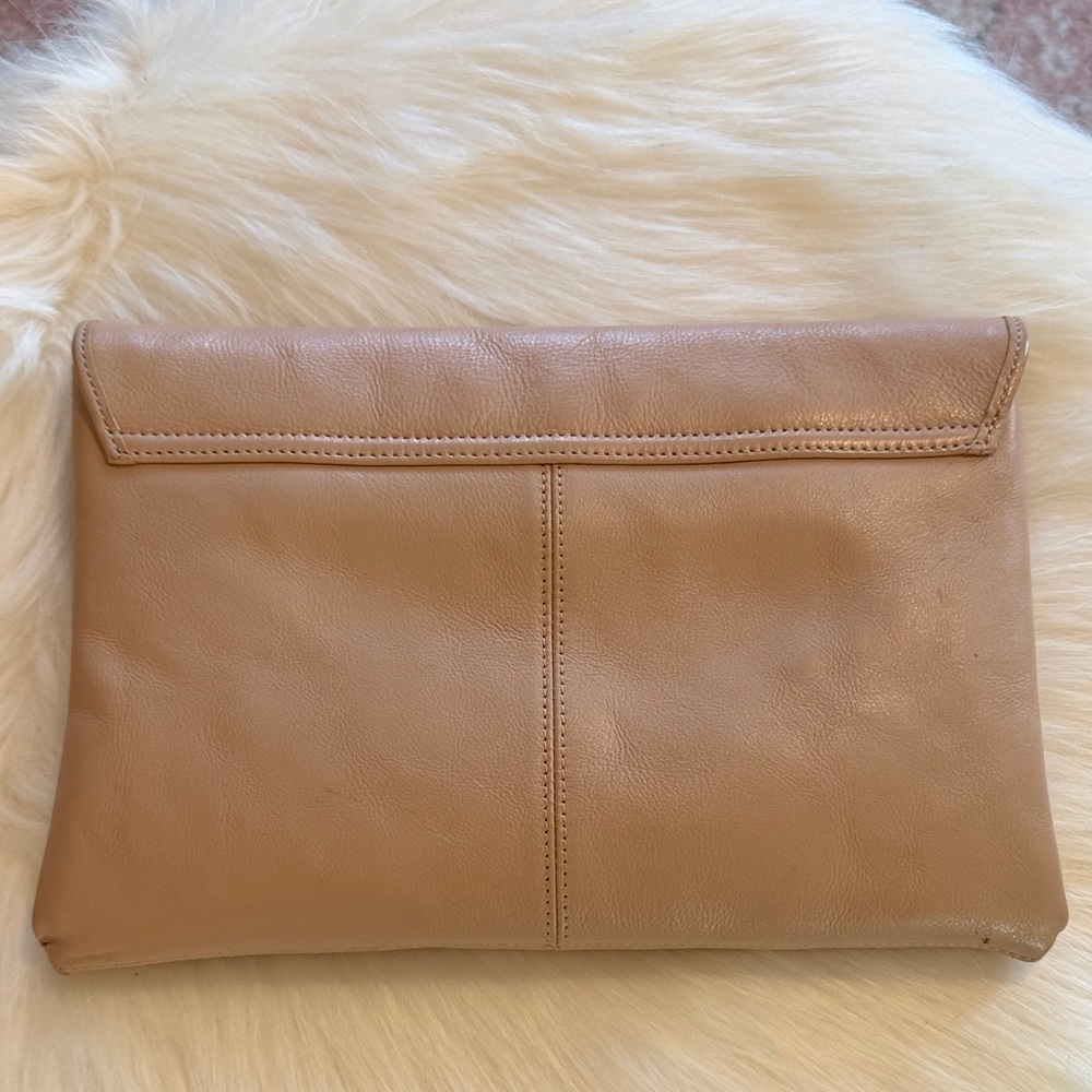 Halogen Tan Envelope Clutch - Picture 2 of 5